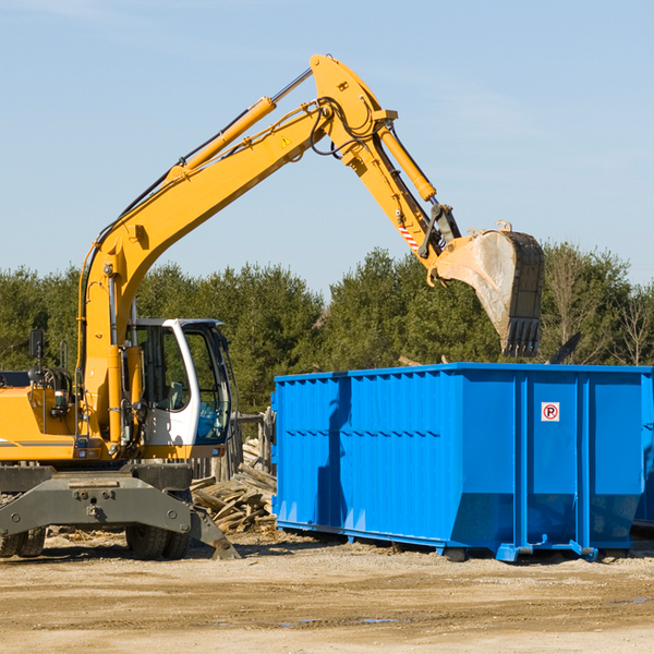 can i choose the location where the residential dumpster will be placed in Clay County Illinois